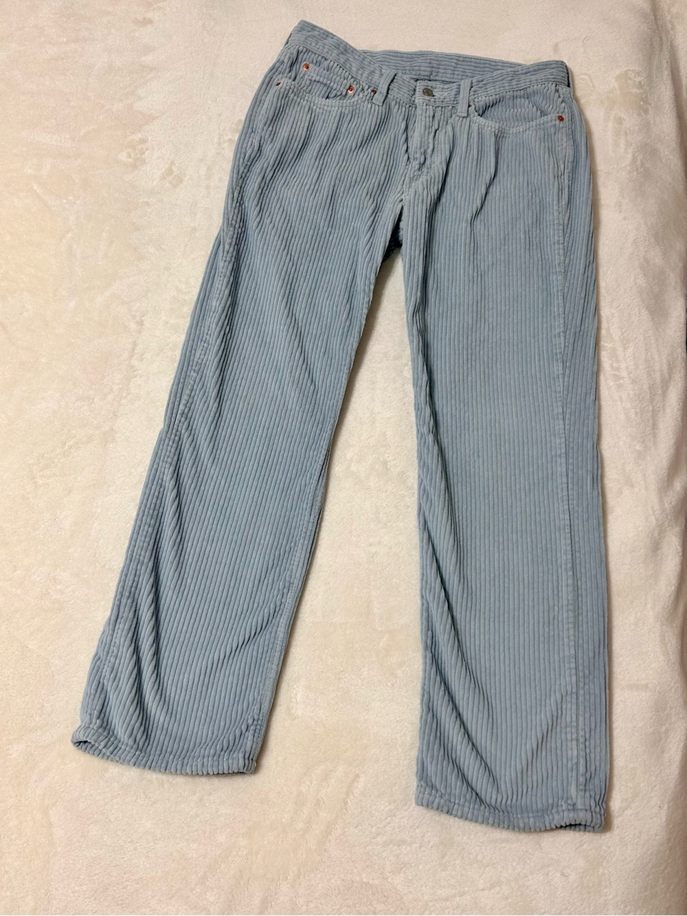 Levi’s Light Blue Corduroy Pants - Casual Straight Leg